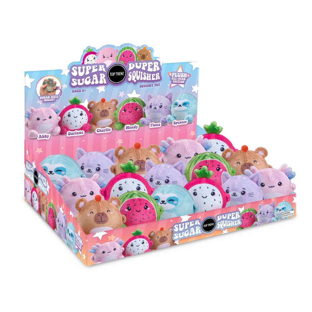 Top Trenz Inc - Super Duper Sugar Squishers Plush All Stars Edition