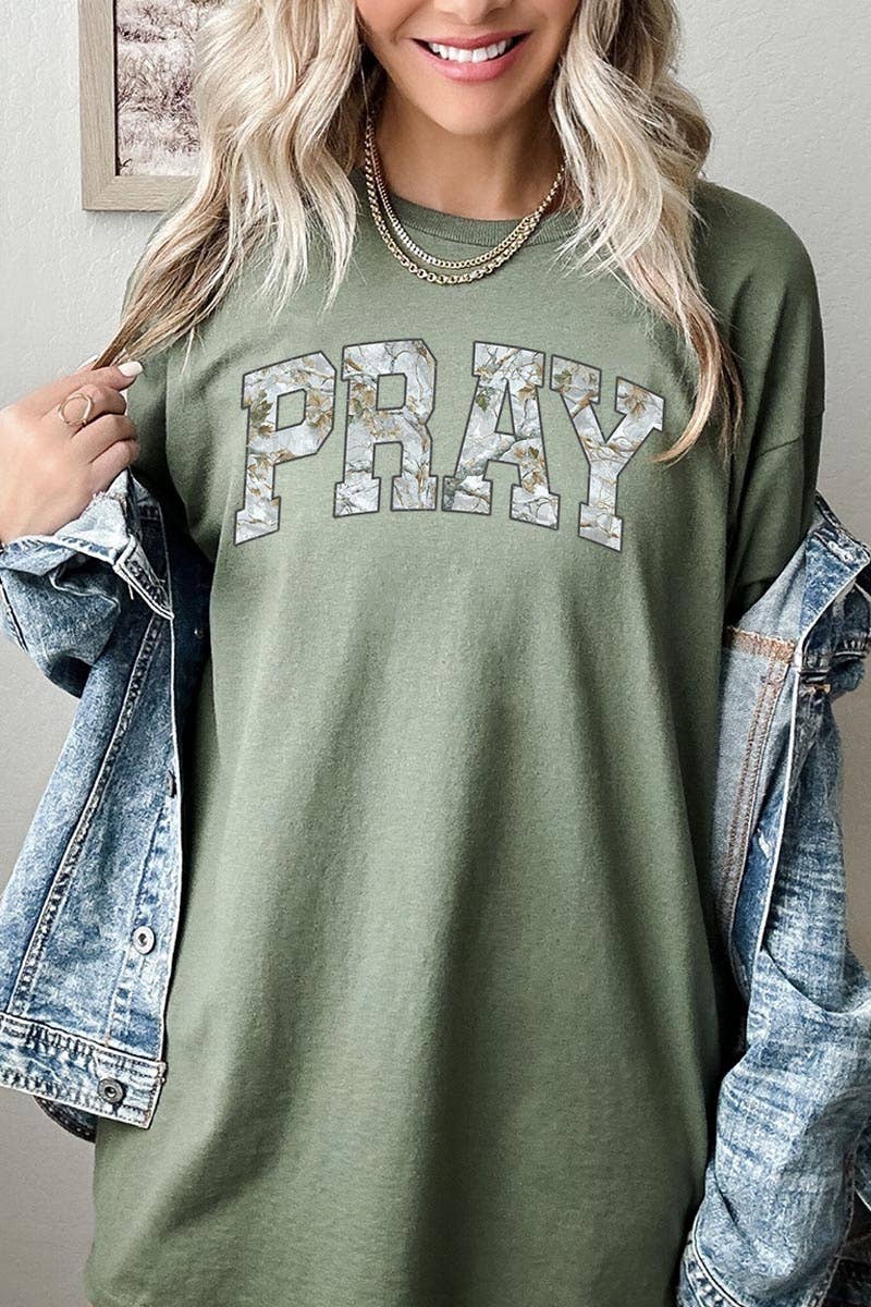 COLORBEAR - Pray Graphic Heavy Cotton Tee