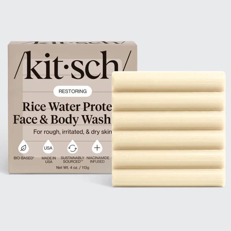 KITSCH - Rice Water Protein Face & Body Wash Bar