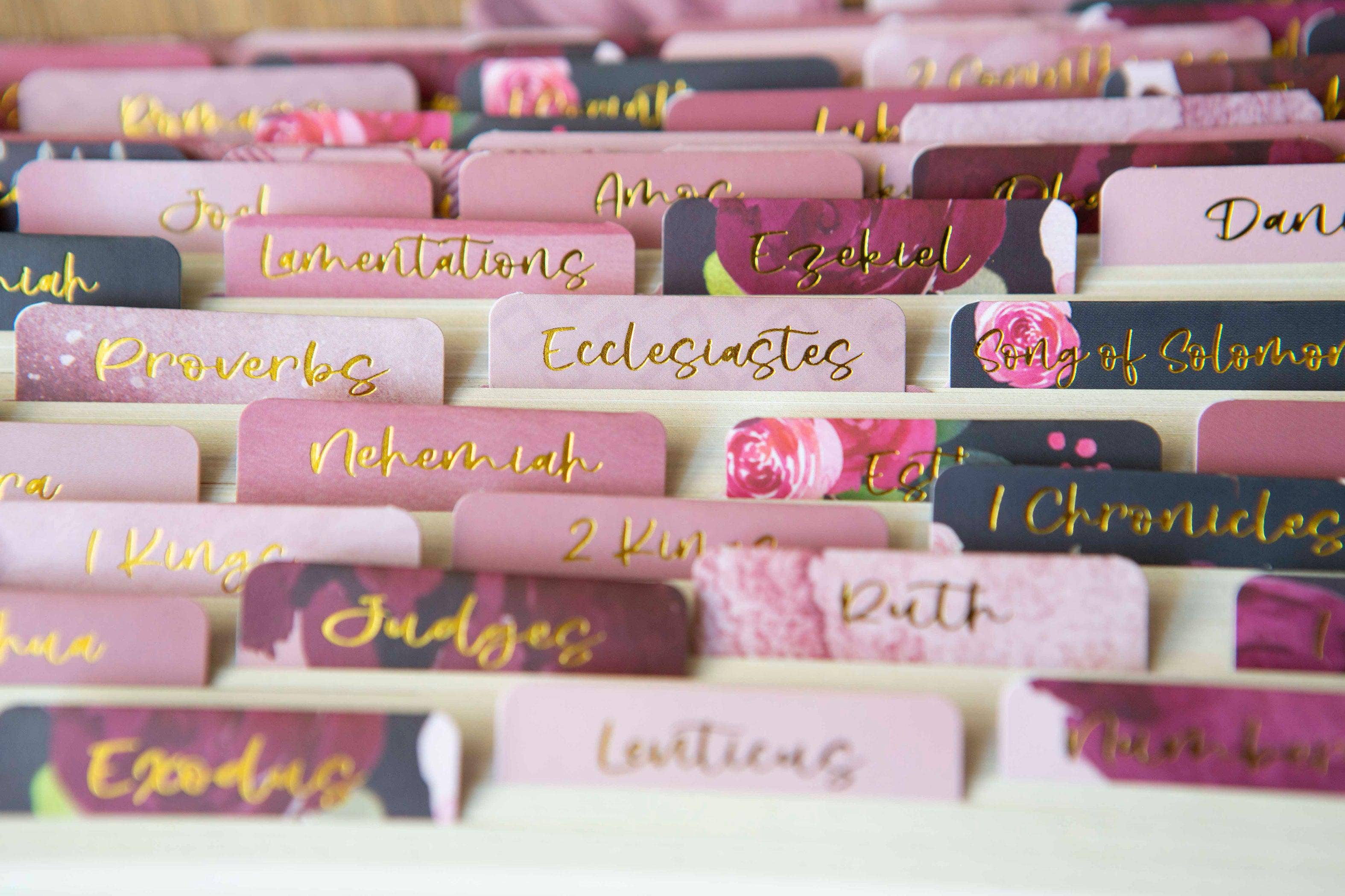 Chosen & Cherished - Floral Bible Tabs | Bible Book Tabs