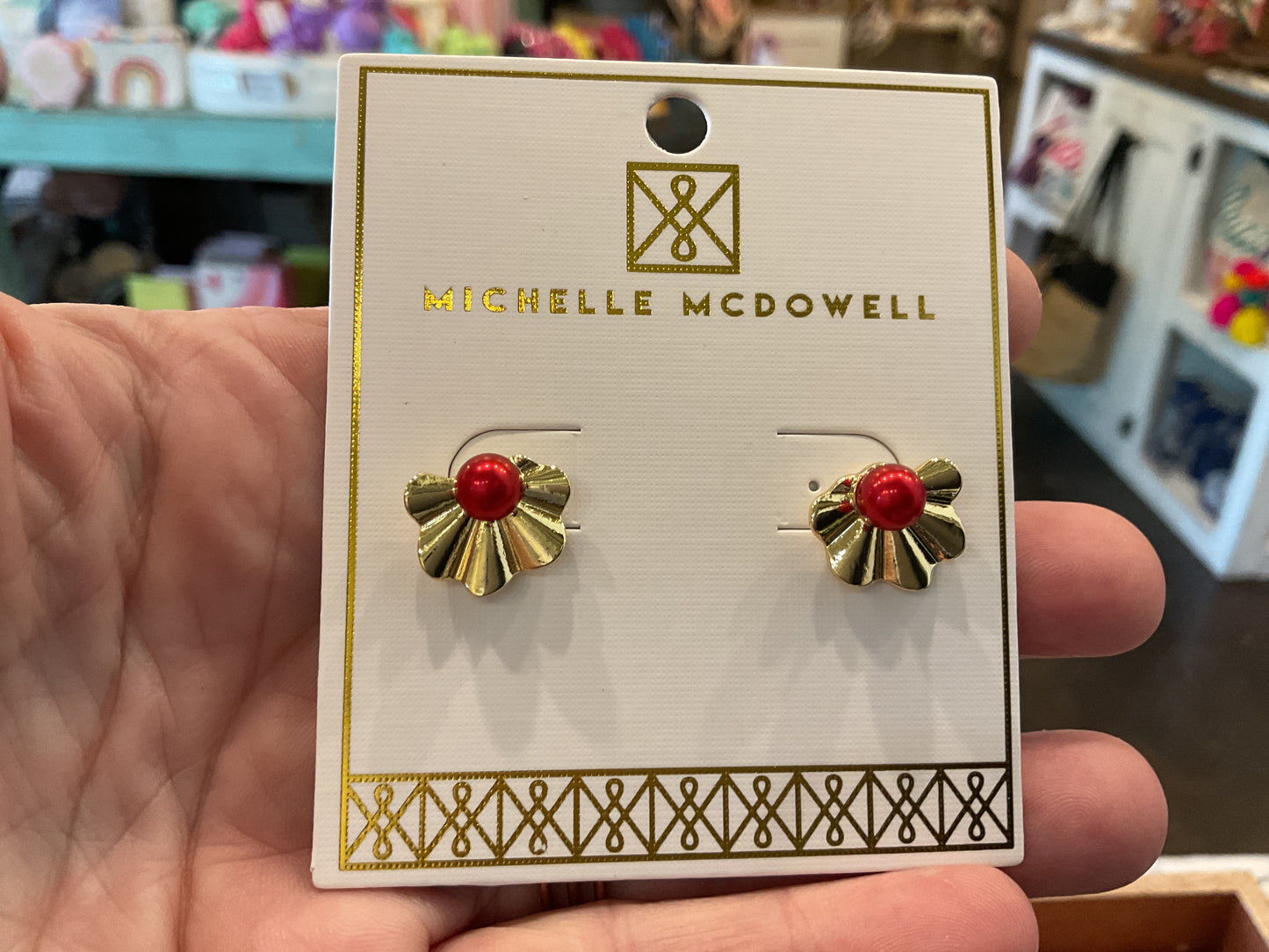 Red and Black GameDay Earrings