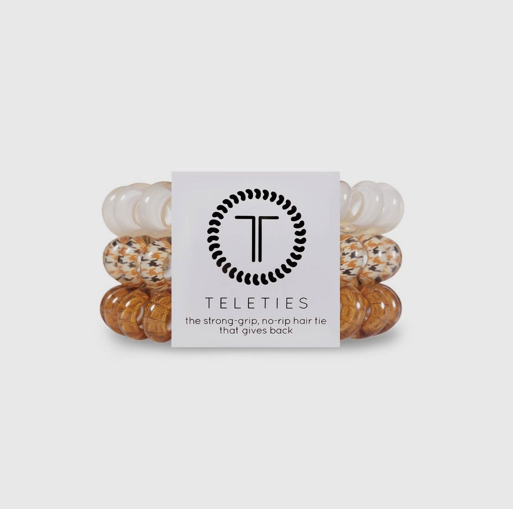 Upstage beige teletie hair ties.