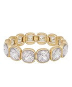 Cushion Cut Crystal Accent Bracelet