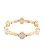 Clover Station Textured Bracelet