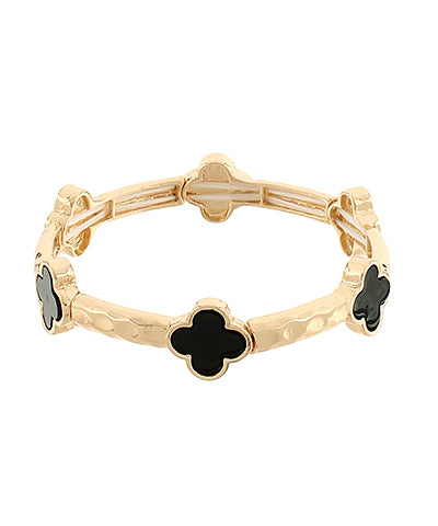 Clover Station Textured Bracelet