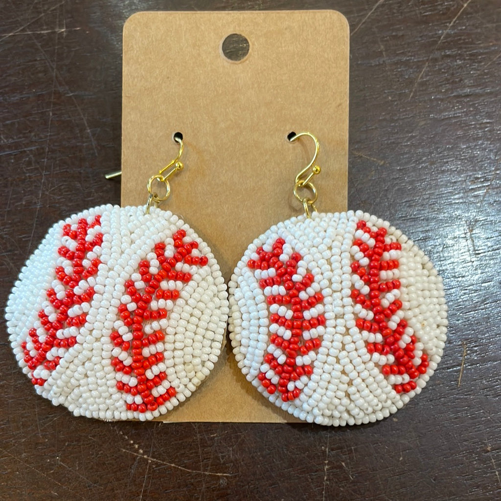 Beaded sports Earrings