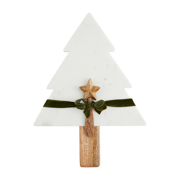 Marble Tree Serving Board with Knife