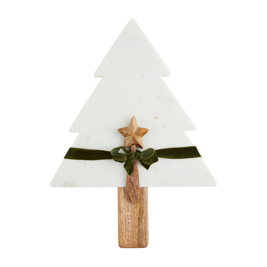 Marble Tree Serving Board with Knife