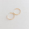 Bordeaux Hoop Earrings