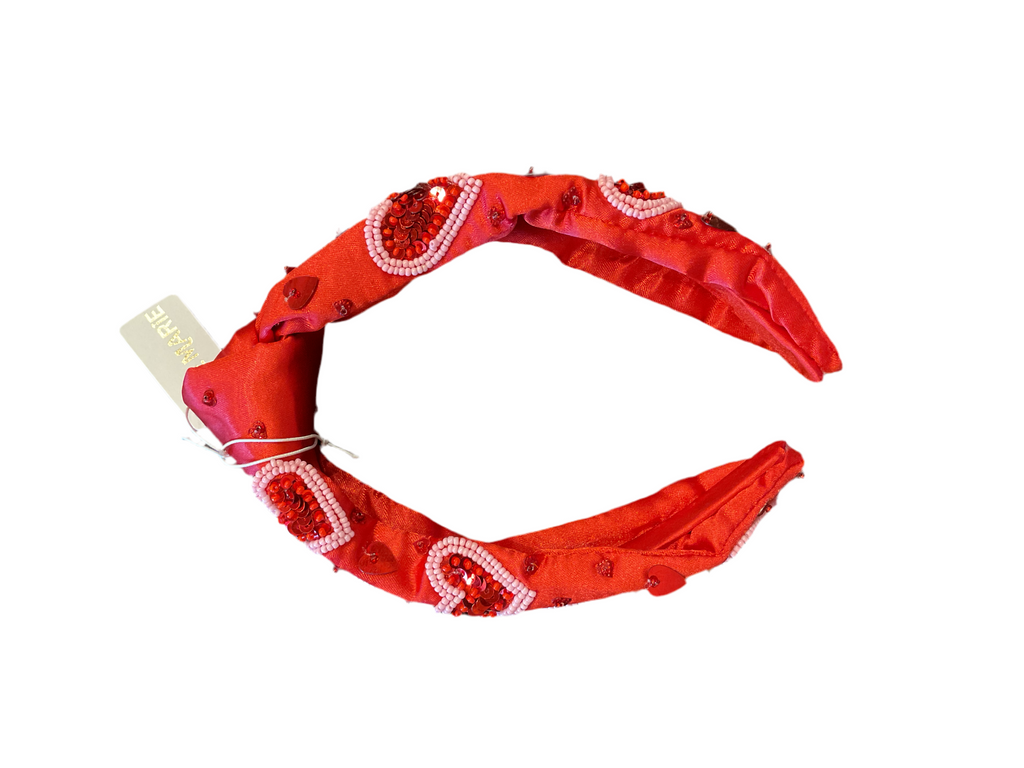 Valentines Beaded Headband