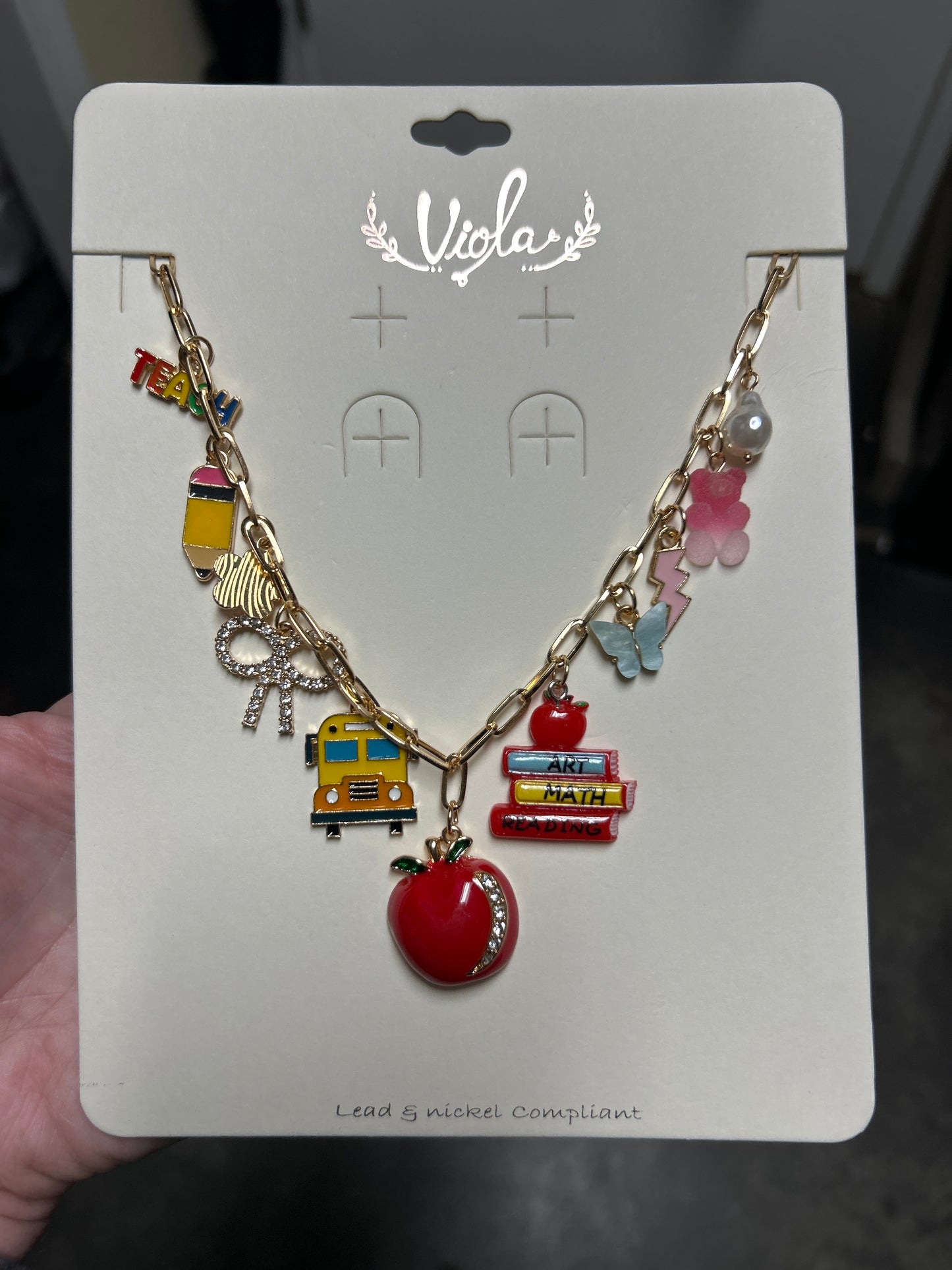 Teacher Charm Necklace