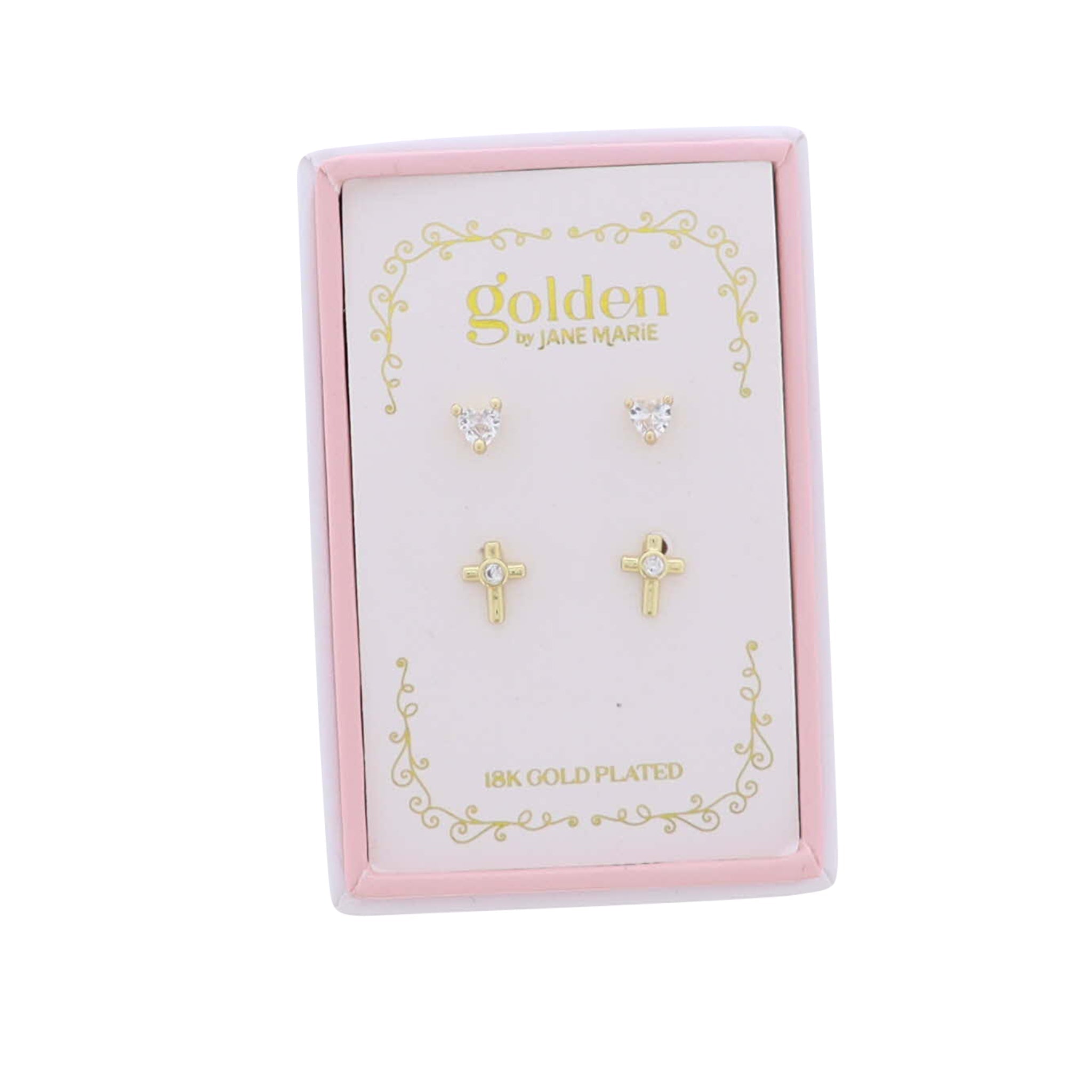 Kid’s Golden Sweetheart Earrings