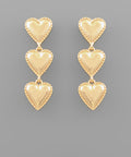 Gold Heart Earrings
