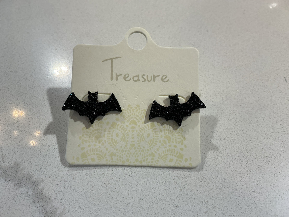 Bat Stud Earrings