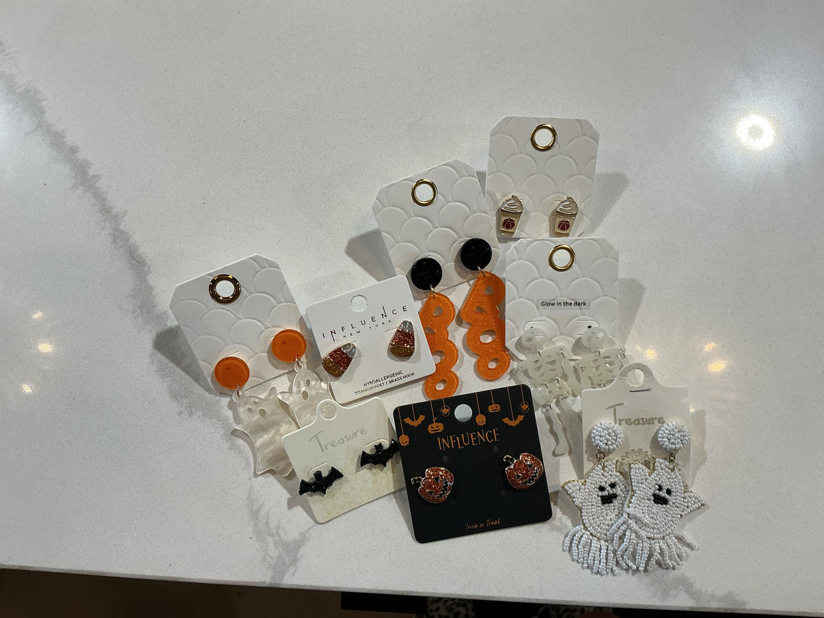 Assorted fall earrings