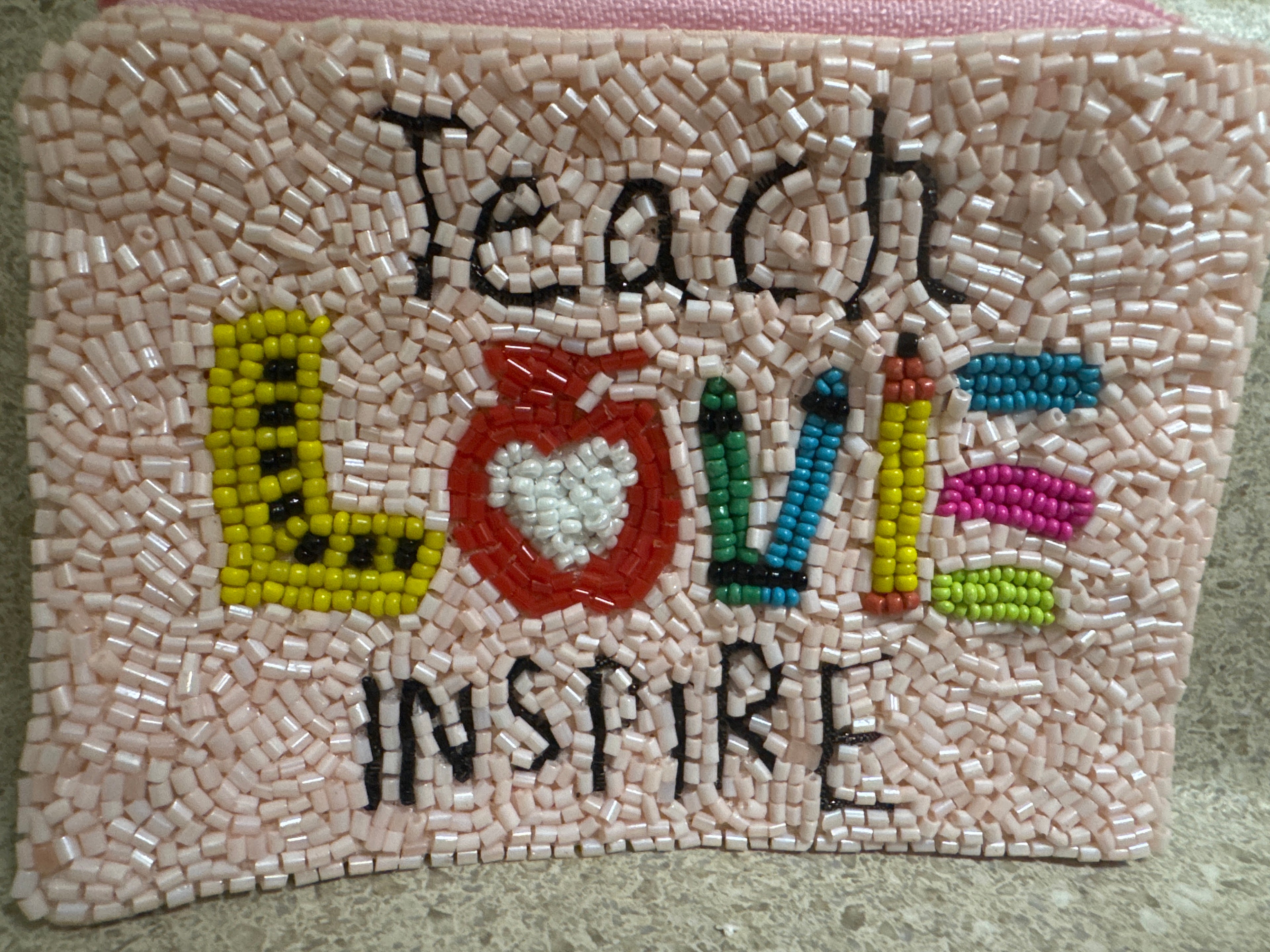 Teacher Beaded Coin Purses