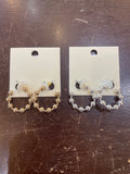 Ball Station Metal Hoop Earrings