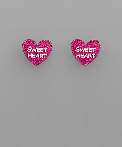 Heart Stud Earrings