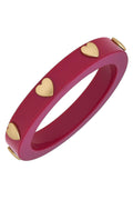 Libby Heart Resin Bangle