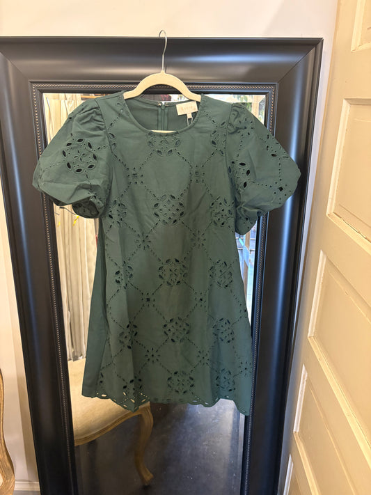 Short Puff Sleeve Mini Dress