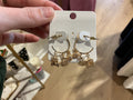 Golf 3 Charm Hoop