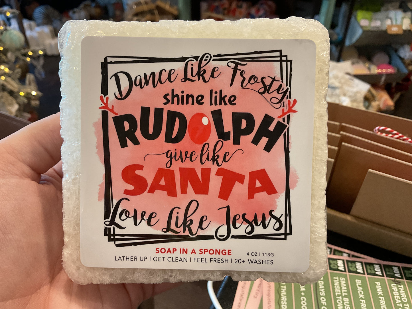 Dance Like Frosty Soap Sponge
