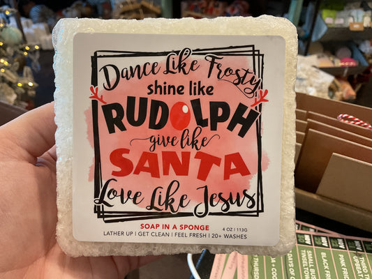 Dance Like Frosty Soap Sponge