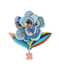 Blue Bloom Clock