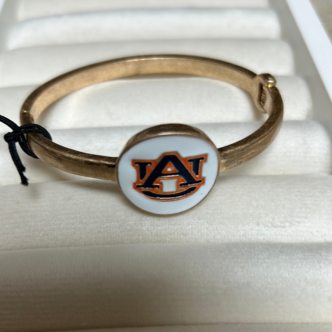 University of Auburn College Hinge Statement Bracelet.
