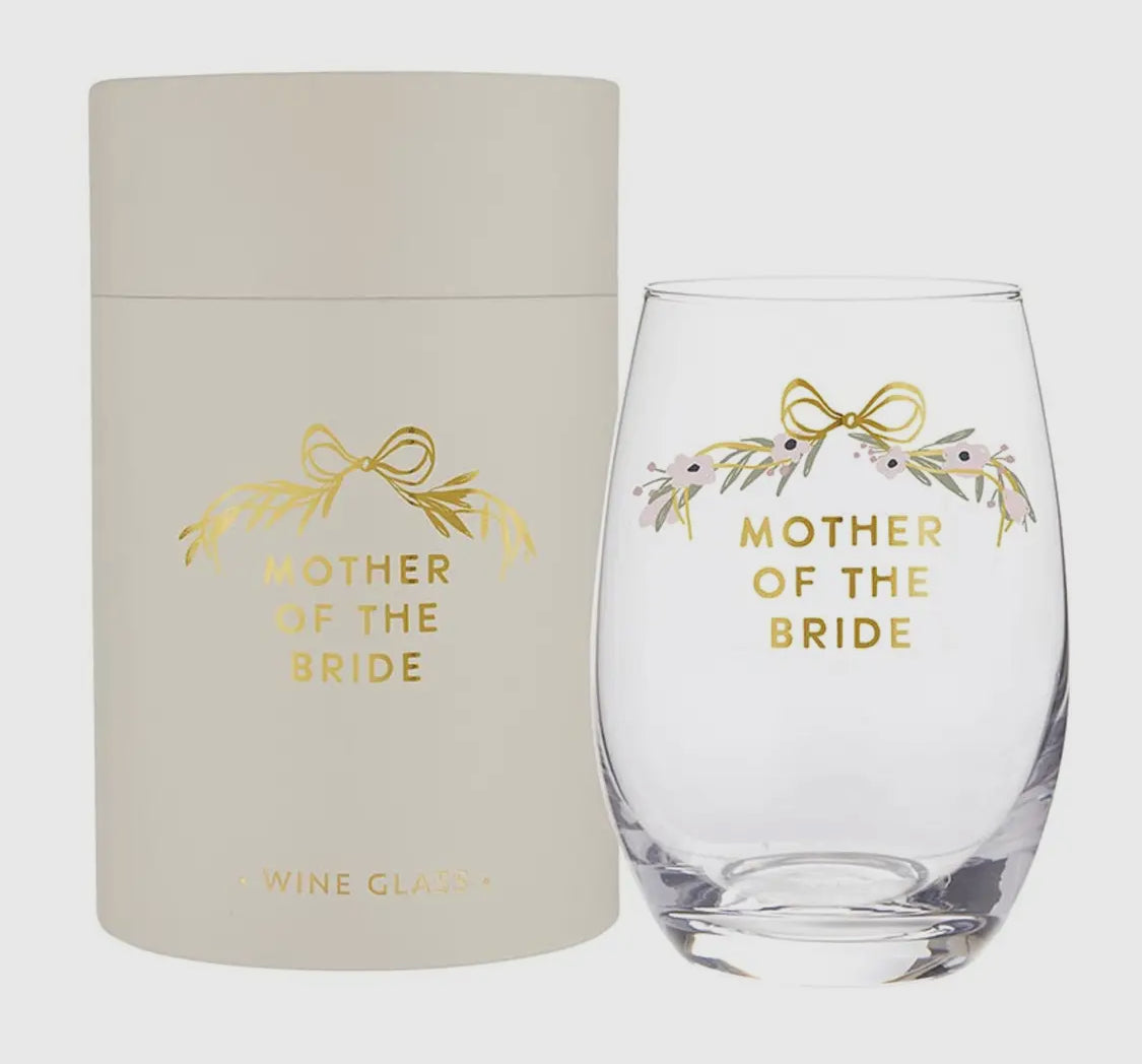 Mother and Father Wedding Glassware