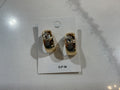 Clip-On Gold Hoop with Diamond Earrings