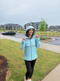 Lulu Mac Raincoat Darby Blue/White
