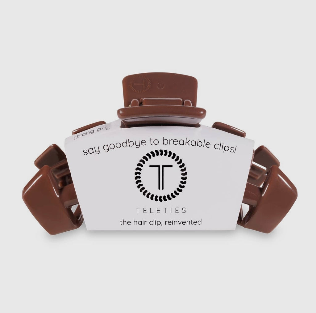 Nutmeg classic teletie claw clip.