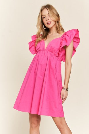 V Babydoll Dress