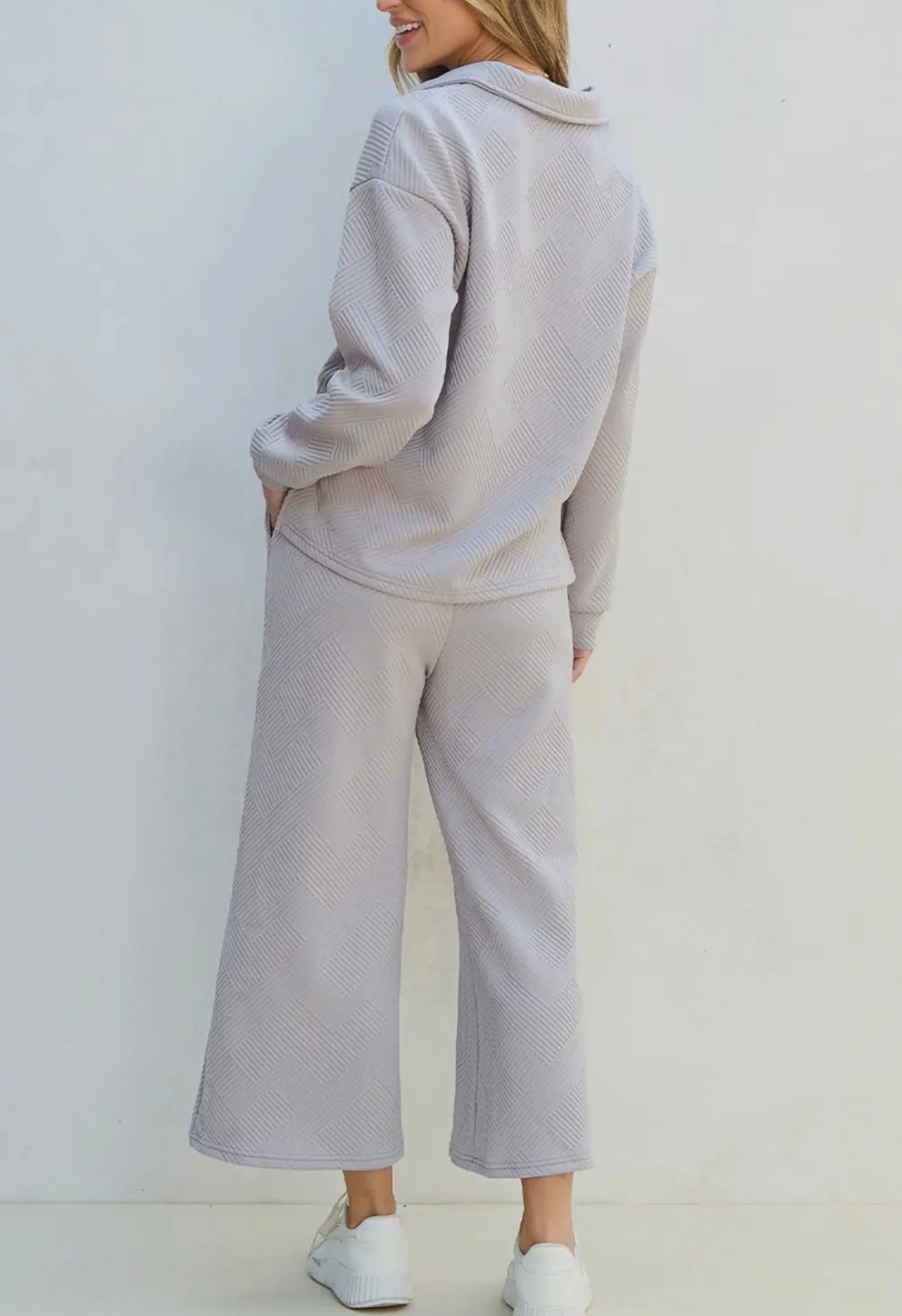 Textured Pant Set