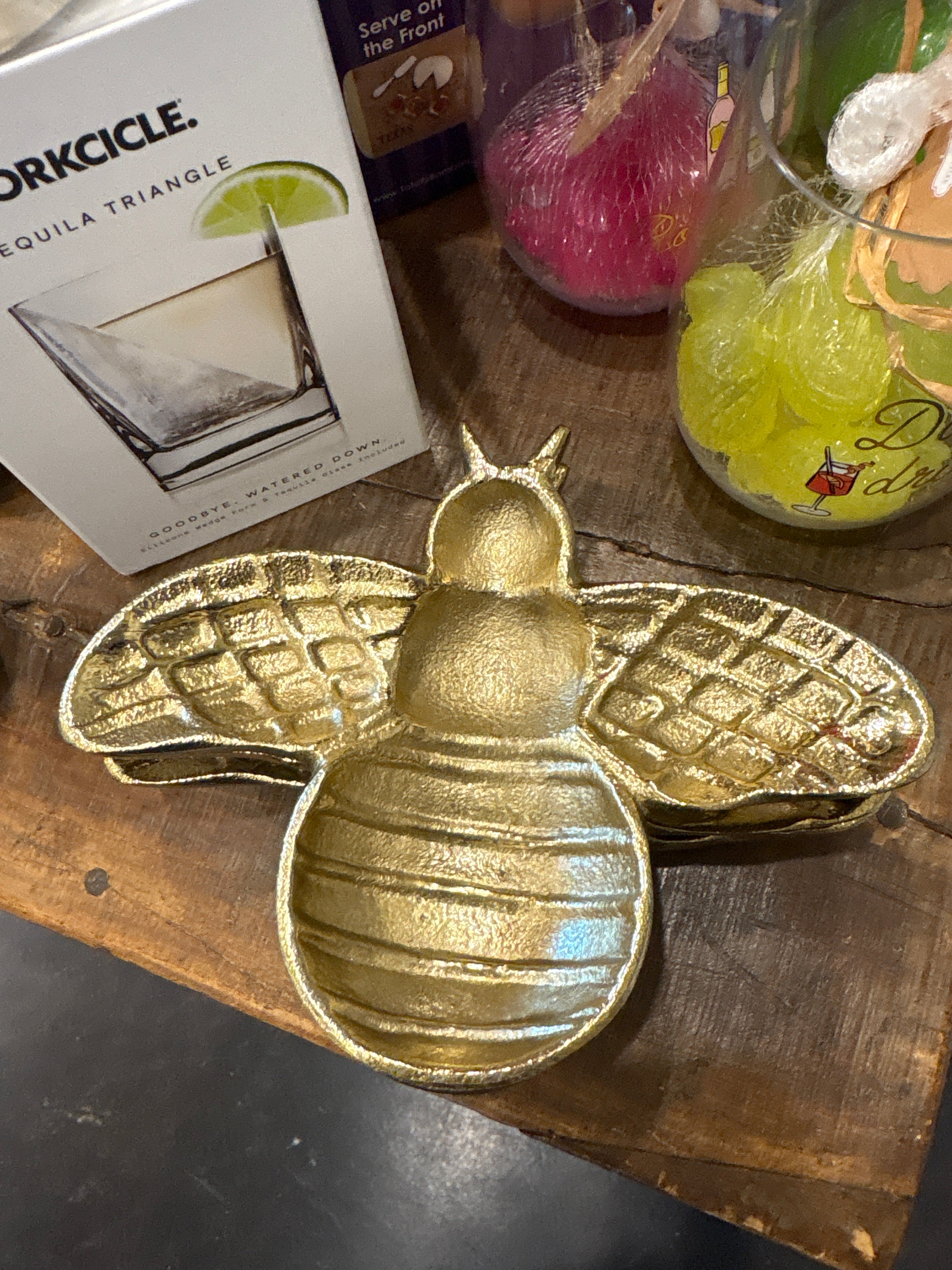 Gold Bee Dish