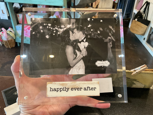 Happily Ever After Acrylic Frame