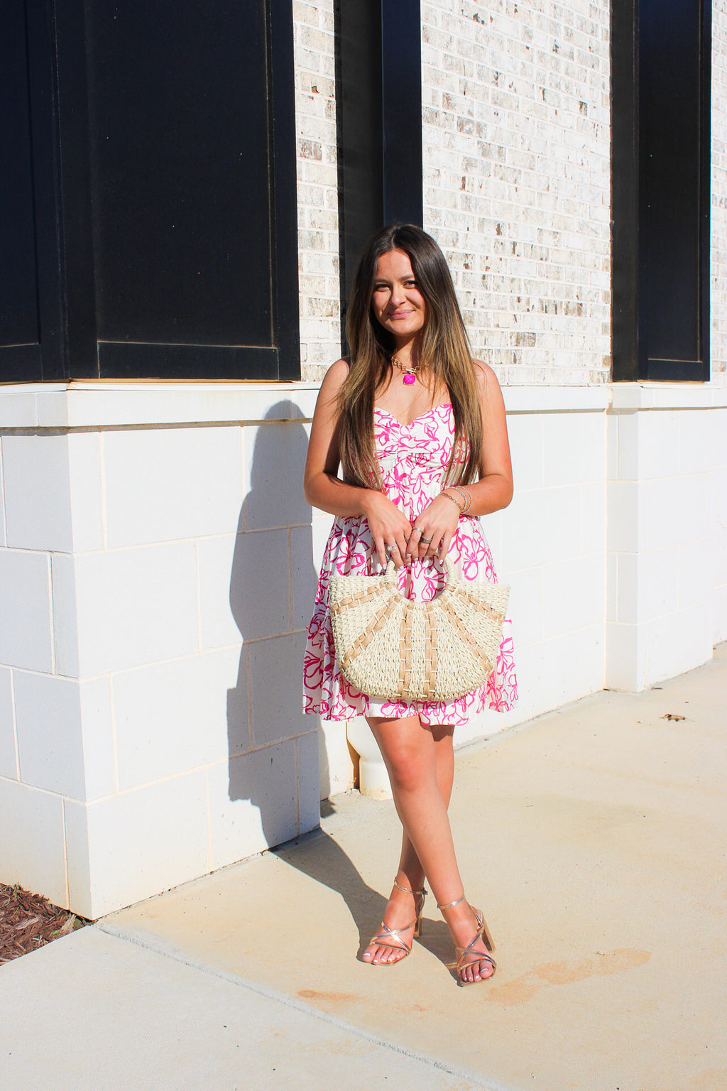 Bring Color and Movement Sweetheart
Smocked Mini Dress