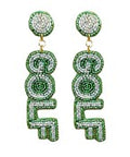 GOLF Letter Beaded Earrings