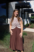 Cheetah 2 Piece Sweater Dress