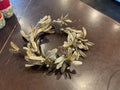 Gold Holly Wreath 11.8”