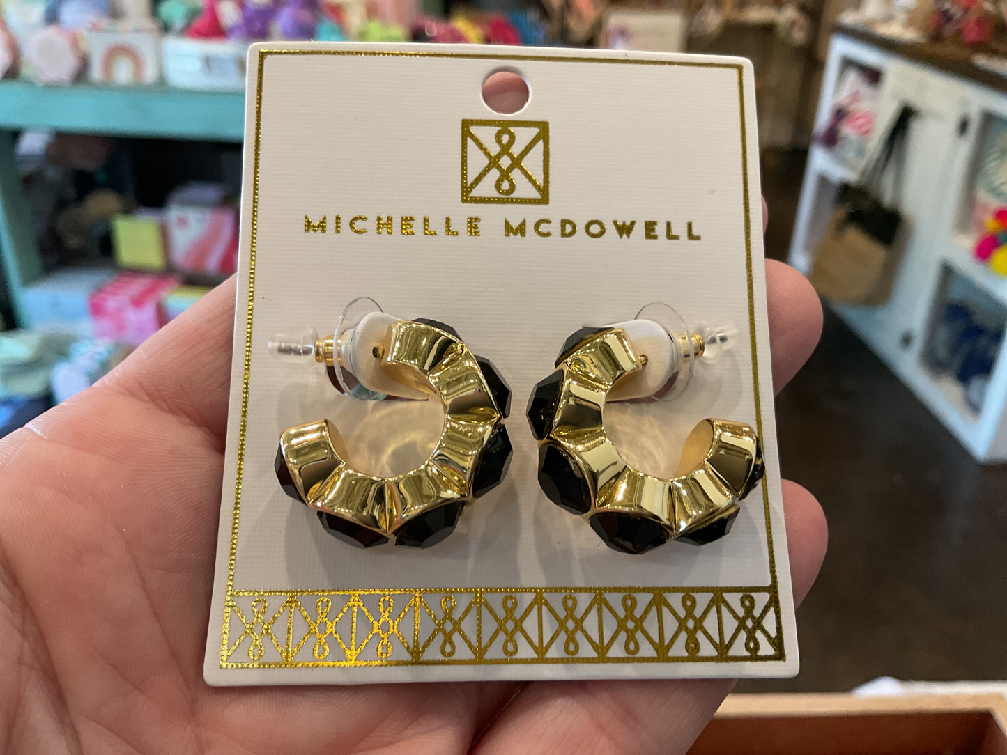 Black and Gold GameDay Earrings