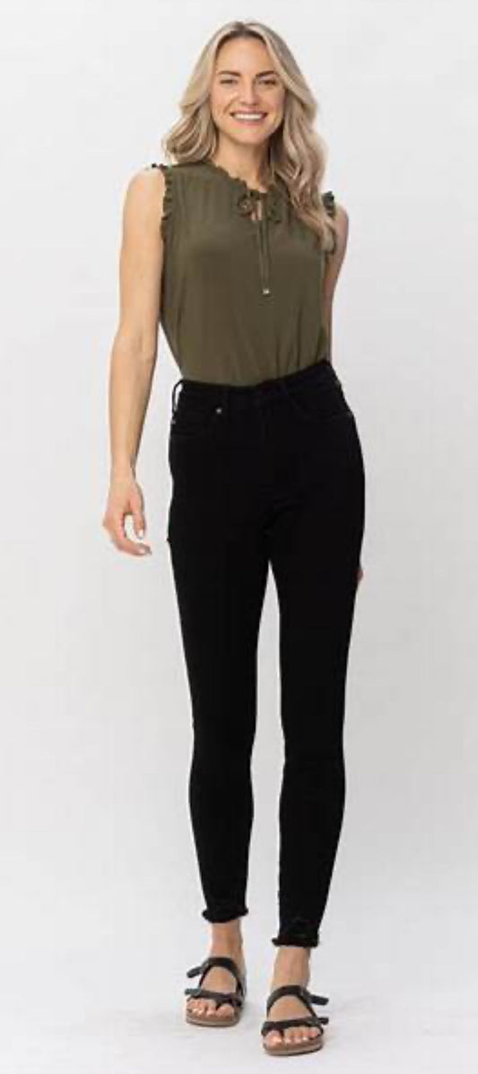 Judy Blue High Waist Tummy Control Shield Pockets Skinny (88865)