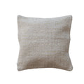 12” Square Woven Cotton Pillow W/ Metallic Gold Thread