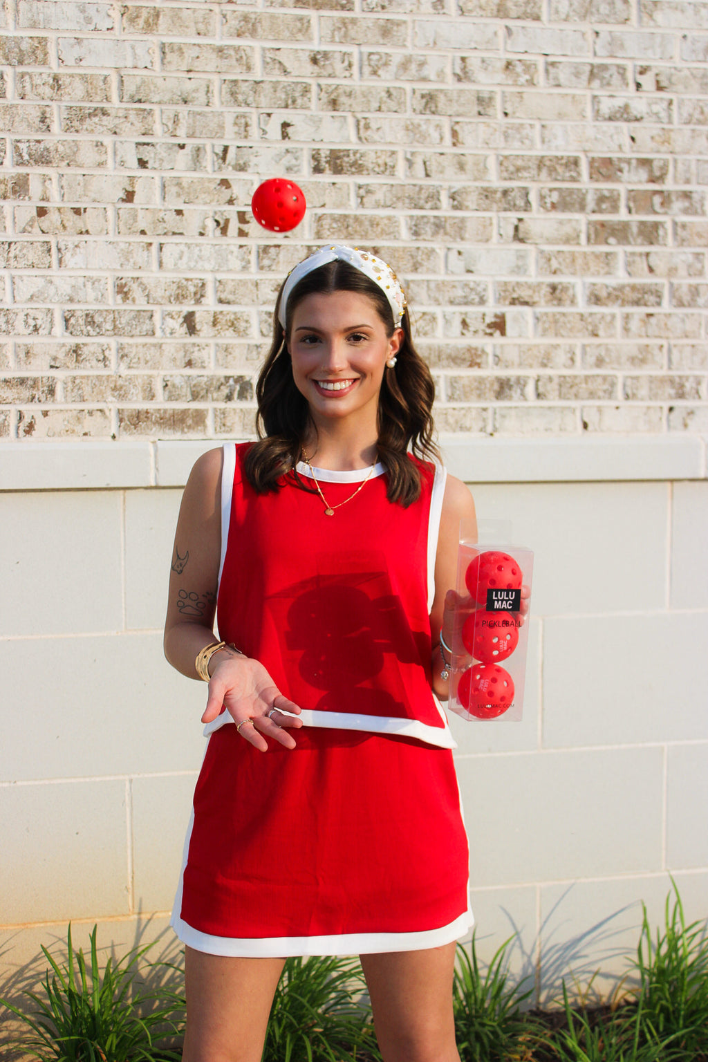 Lulu Mac Red Pickleball Balls