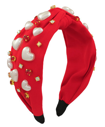 Pearl Heart Headband