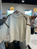 Blanket stitched detail oversized fit sweater