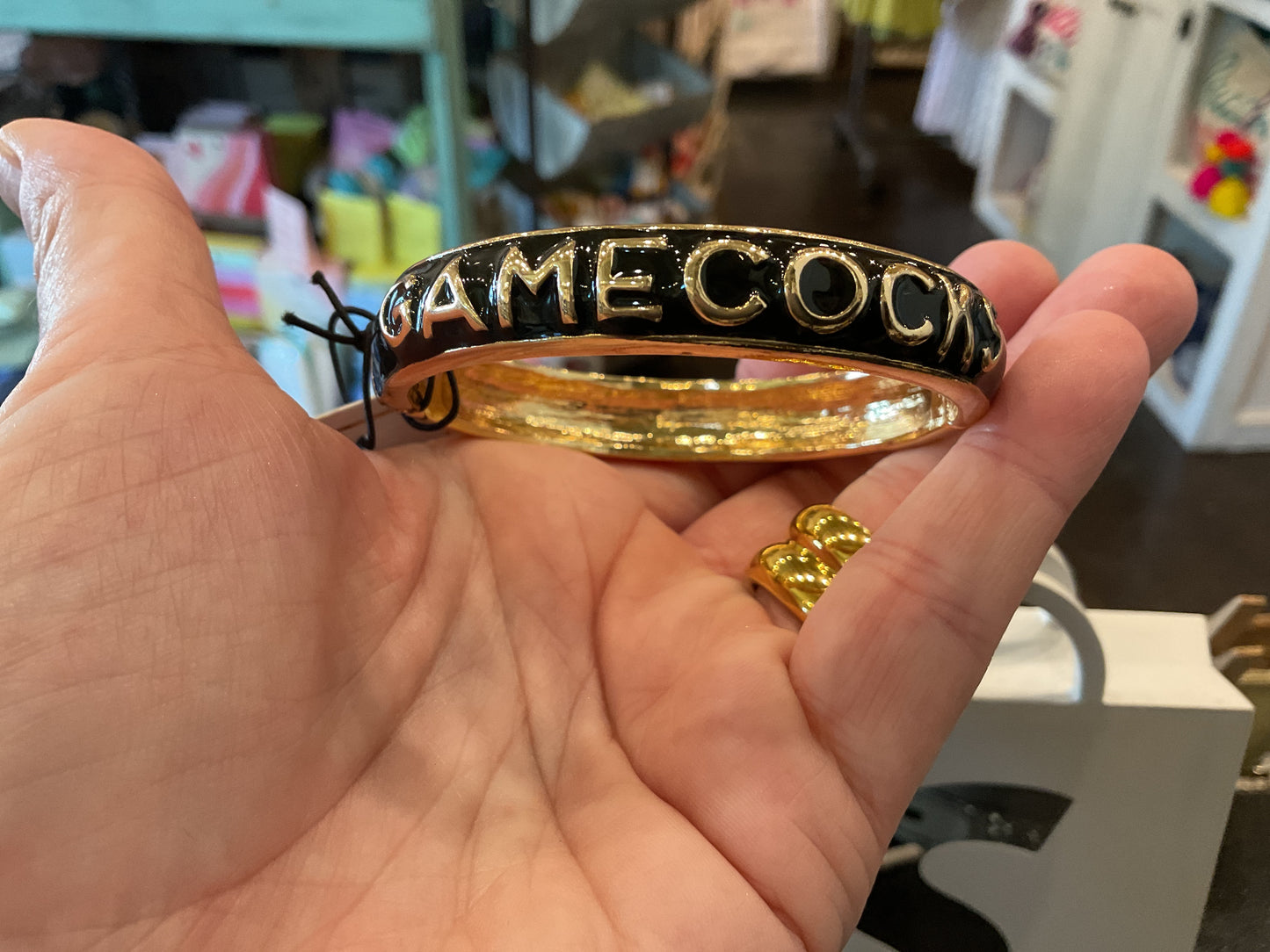 Canvas College Enamel Hinge Bangle