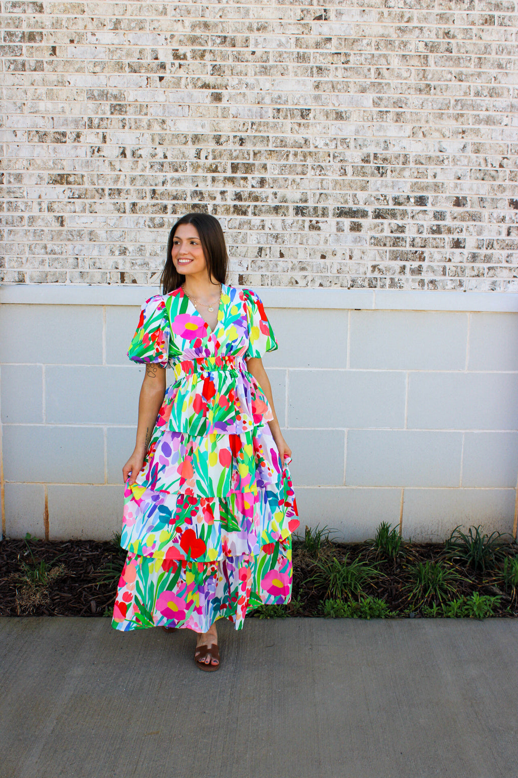 Floral Tiered Dress
