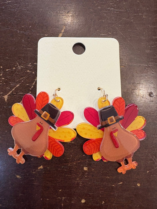 Thanksgiving Turkey Earrings